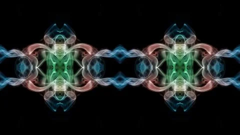 Abstract repeating pattern on a black background. Illustrazione stock