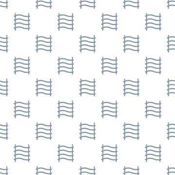 Abstract repeating pattern of blue wavy lines イラスト素材