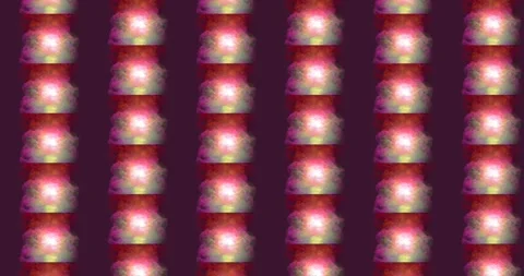 Abstract Repeating Pattern of Colorful Nebulae Stock Footage 309880605