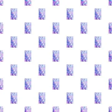 Abstract repeating pattern with colorful swirling shapes Illustrazione stock