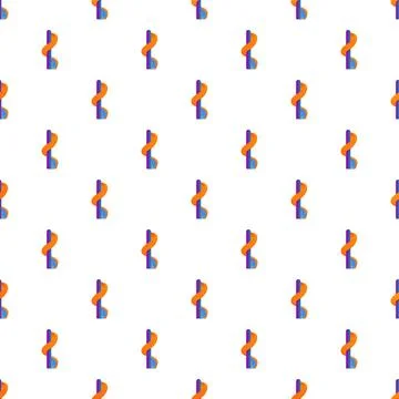 Abstract repeating pattern with colorful waves and shapes 스톡 일러스트
