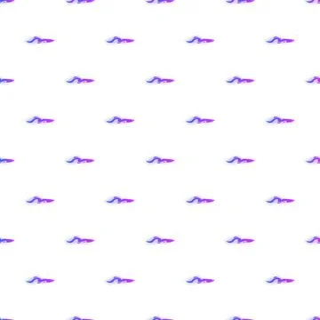 Abstract repeating pattern with colorful waves and curves Stock Illustration
