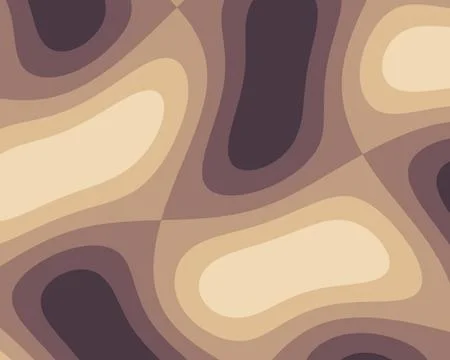 An abstract repeating pattern combines broad organic contours and layered r.. Stock Illustration