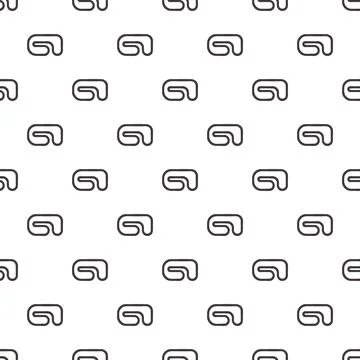 Abstract repeating pattern with geometric loop shapes Stockillustratie