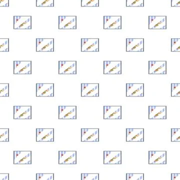 Abstract repeating pattern of geometric shape elements イラスト素材