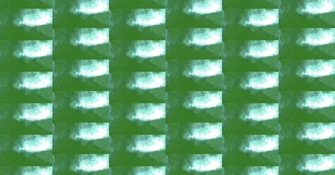 Abstract Repeating Pattern of Green and Mint-Teal Hues Stock Illustration