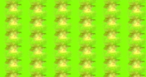 Abstract repeating pattern of light and color on a bright green background Stock Footage 309894575