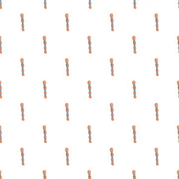 Abstract repeating pattern with orange and blue elements イラスト素材