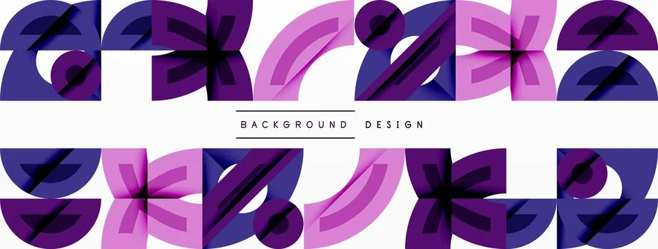 Abstract repeating pattern. Purple, pink hues create modern design. Simple Stock Illustration