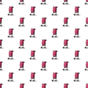 Abstract repeating pattern of red construction equipment Stock Illustration