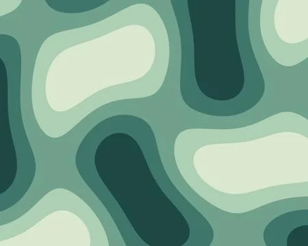An abstract repeating pattern of rounded, layered organic shapes in dark gr.. イラスト素材