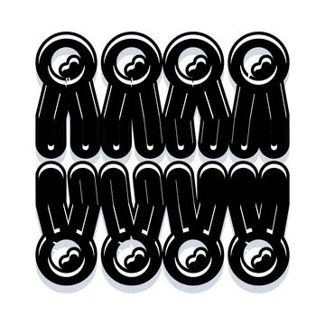Abstract repeating pattern with stylized black elements 스톡 일러스트