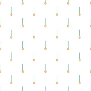 Abstract repeating pattern with thin blue lines and beige shapes Illustrazione stock