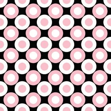 Abstract repeating pattern - vector circle design Illustrazione stock