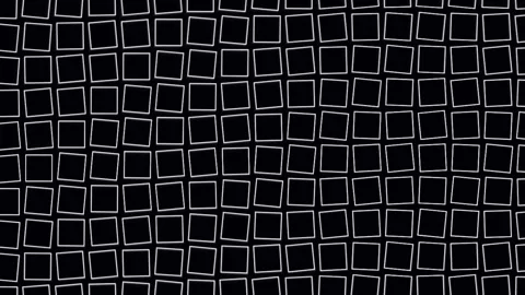 Abstract repeating pattern of white squares with a subtle wavy distortion e.. Stock Footage 341358298