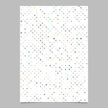 Abstract repeating pentagram star pattern brochure background template Иллюстрация