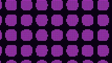 Abstract repeating pixel pattern background, glowing digital grid texture f.. Stock Footage 342523556