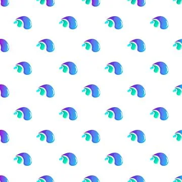 Abstract repeating seamless design with colorful liquid drops Stock Illustration
