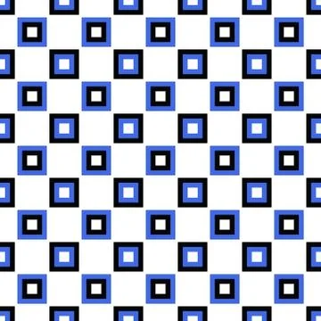 Abstract repeating square pattern design background - colored vector graphic Stock Illustration