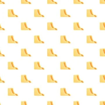 Abstract repeating yellow and orange shapes pattern Illustrazione stock