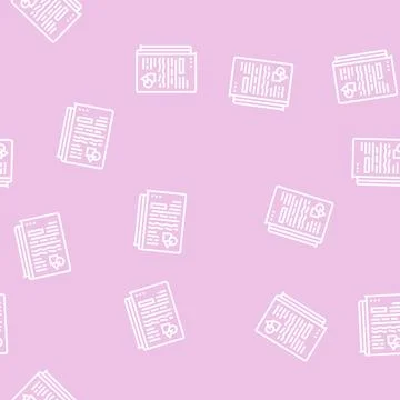 Abstract report line seamless pattern Stock Illustration