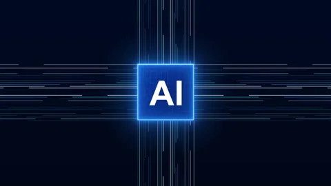 Abstract representation of artificial intelligence Video Animated Background Stock Footage 338322433