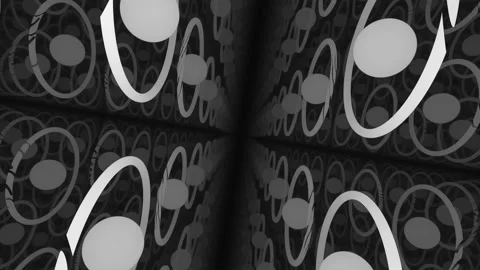 Abstract Representation of Atoms Arranged in a Solid Matter Mask Stock Footage 139718297