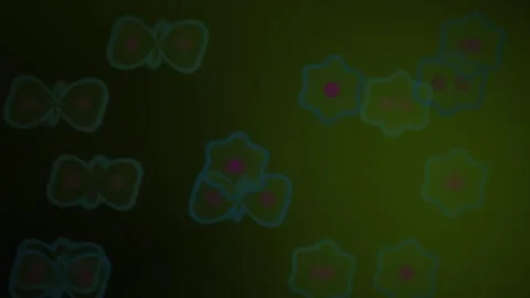 Abstract representation of cellular structures and biological processes. Stock Footage 334512838