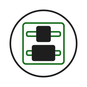 Abstract representation circuit components electrical design minimalistic s.. Stock Illustration