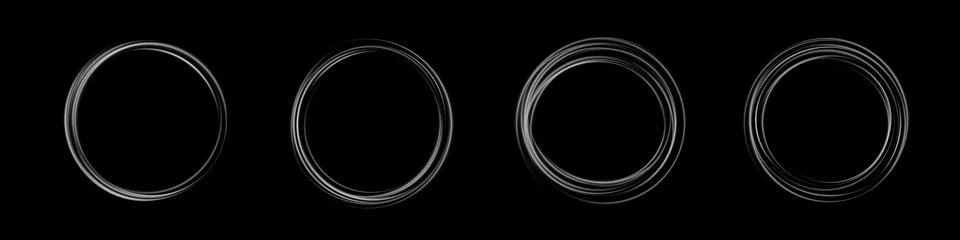 An Abstract Representation of Circular Patterns Against a Dark Background for 스톡 일러스트