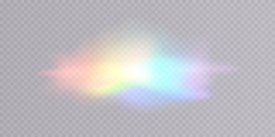 An abstract representation of a colorful cloud featuring iridescent effects that Stock Illustration
