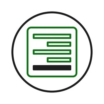 Abstract representation of data organization icon providing a clean and vis.. Stock Illustration