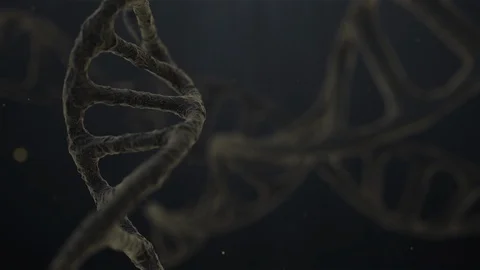 Abstract representation of digital binary polygon plexus DNA molecule . For Stock Footage 104927731