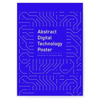 Abstract representation of digital technology design showcasing intricate Illustrazione stock
