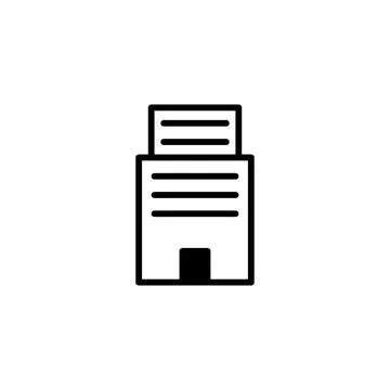 Abstract representation of document stacking signifies office work and comp.. Stock Illustration