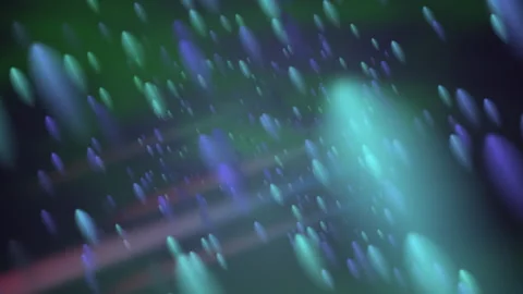 Abstract Representation of Falling Lights in a Dreamy Blue Environment Stock-Footage 303234186