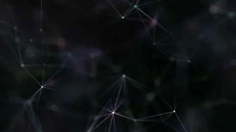 Abstract representation of generic nodes of data along various connection paths 스톡 동영상 114749528