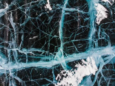 An abstract representation of ice texture showcasing intricate patterns and Stock Photos
