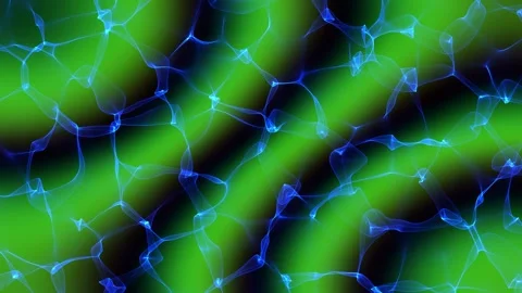 Abstract Representation of Molecular Structure with Blue and Green 스톡 동영상 338302015