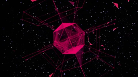 Abstract representation of motion in outer space. Stock Footage 96475290