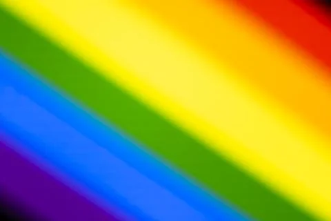 An abstract representation of a rainbow featuring vibrant colors arranged Stock Illustration