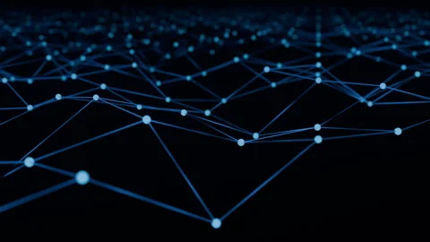 Abstract Representation Of Seamless Web Connection Background Stock Footage 257108036