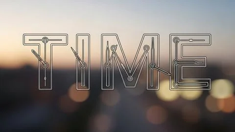 Abstract representation of time Illustrazione stock