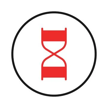 Abstract representation of time passing within circular frame emphasizing d.. Stock Illustration