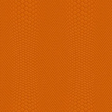Abstract reptile skin seamless pattern in orange. Stock Illustration