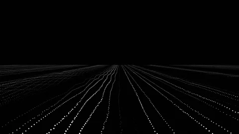 Abstract reticule landscape white technology looping background Stock-Footage 231767819
