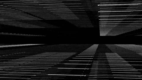 Abstract reticule landscape white technology looping background Stock-Footage 231768496