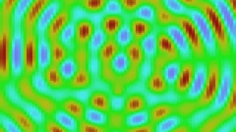 Abstract Retro 8-Bit Pixelated Heat Map Texture Background Stock Footage 340341290