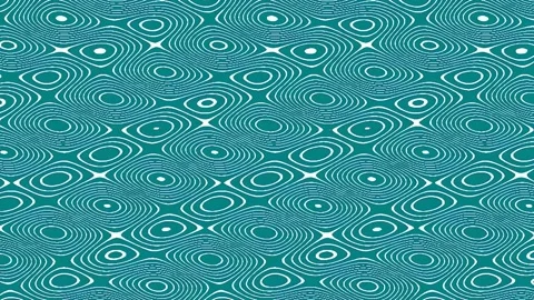 Abstract retro aqua wave pattern background seamless geometric texture design Stock Footage 342204798