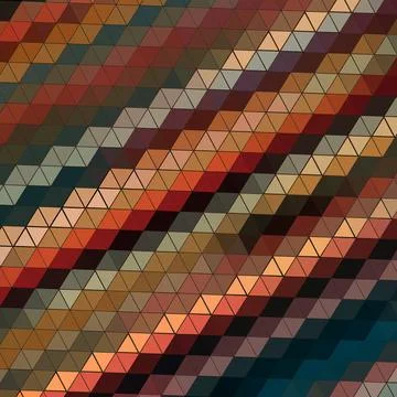 Abstract retro Artistic Low Polygon triangle strip with Geometric grid Mesh patt 스톡 일러스트